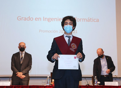 Javier Gatón at his Graduation ceremony